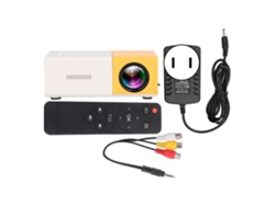 Proyector Mini 1080p Con Imagen De Reflexión Difusa, 23 Idiomas, Parlantes, 100‑240v, Plug Us, Amarillo