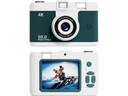 Cámara De Vlogging Wifi 5k Con Zoom De 16x, 1080p, Pantalla Integrada De 180° Y Luz