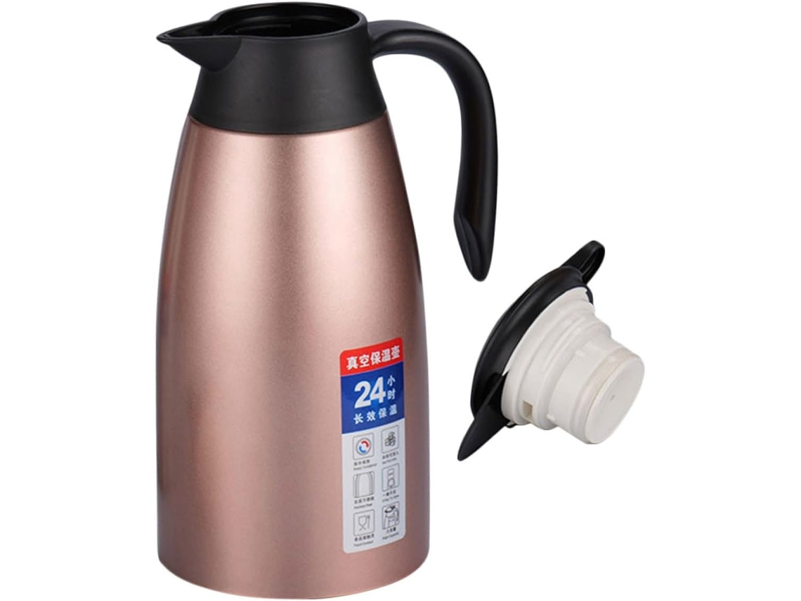 Jarra Térmica De Acero Inoxidable 304 De 2 Litros, Para Té, Café, Pp, Diseño Elegante.