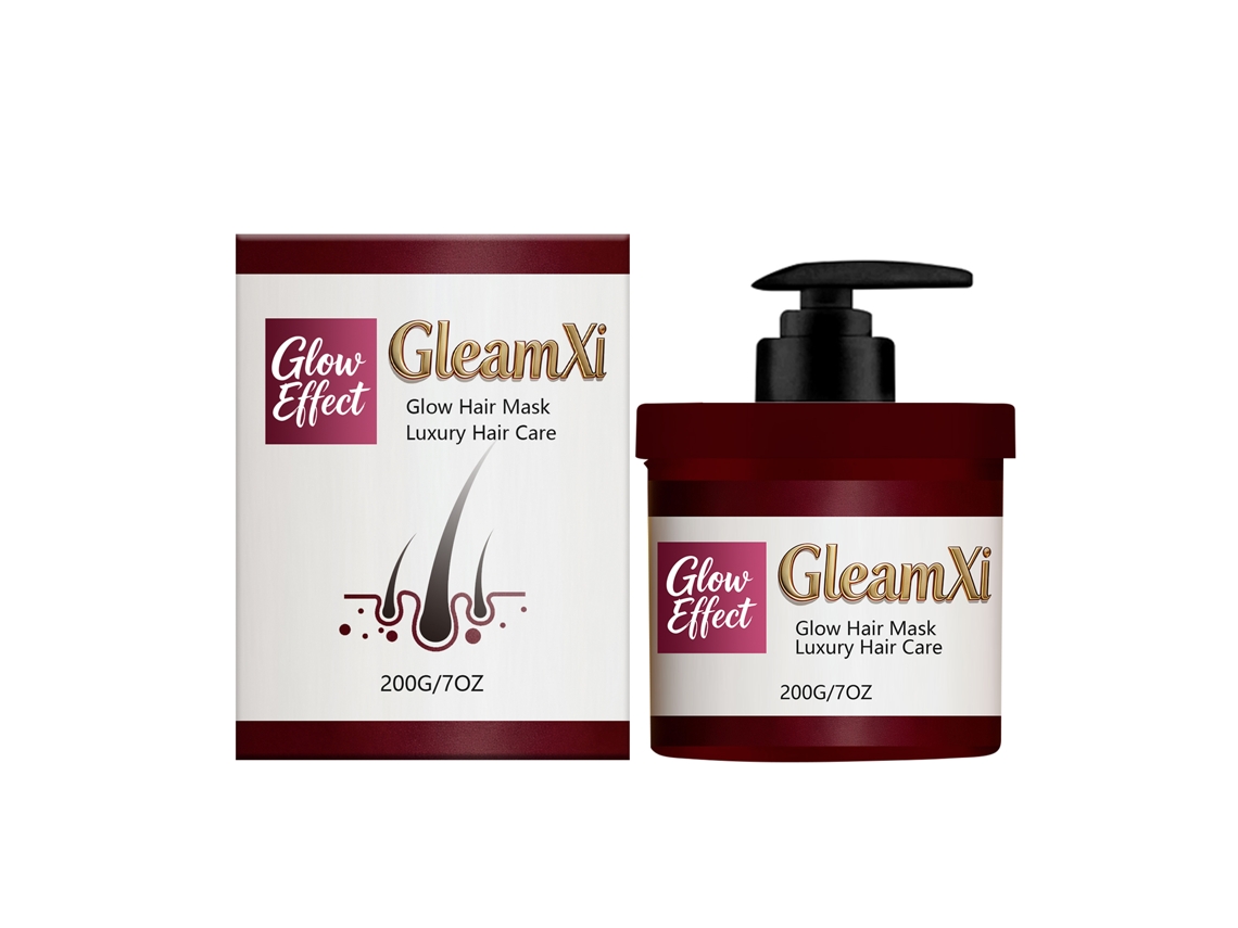 Mascarilla capilar Gleamxi, aclarante e hidratante.