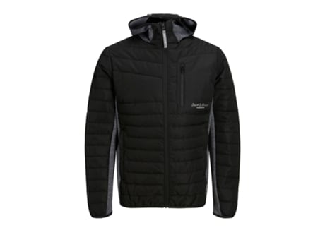 Abrigo JACK & JONES Poliéster Hombre (Negro - S)