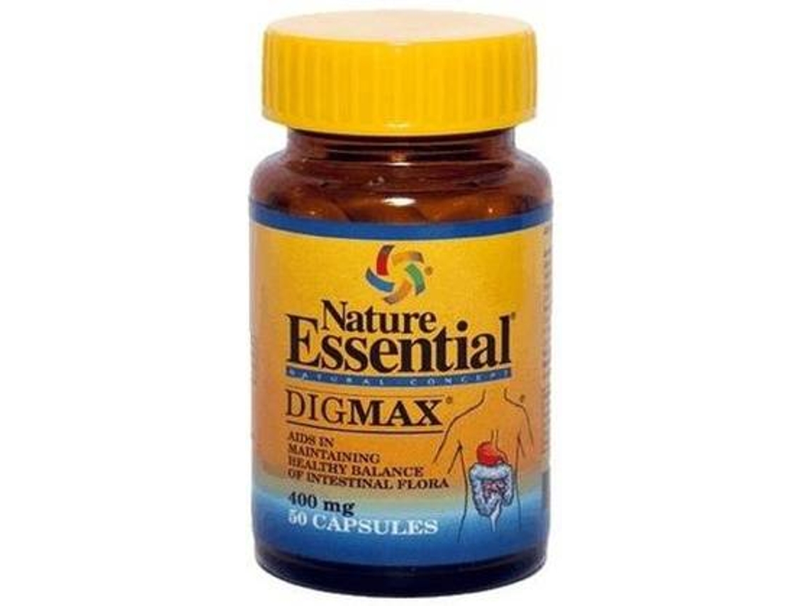 Complemento Alimentar NATURE ESSENTIAL Dig-Max (50 cápsulas de 400mg)