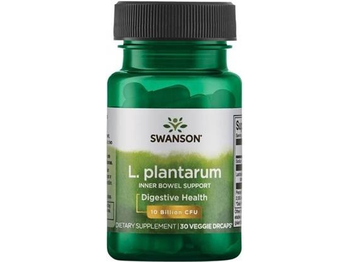 Complemento Alimentar SWANSON Suporte Do Intestino Interno L. Plantarum (30 cápsulas vegetais)