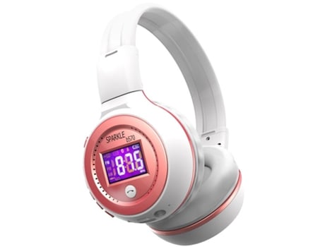 Auriculares Bluetooth Original Zealot B570 Estéreo Inalámbrico Hifi con Micrófono Radio Fm Tarjeta Micro Sd Rosa