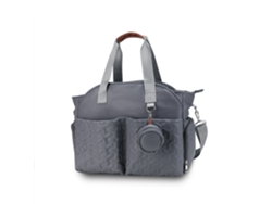 Bolsa para extractor de leche, bandolera, pañalera con correa para pezones, para mamás y bebés en movimiento. Yunzii gris oscuro.