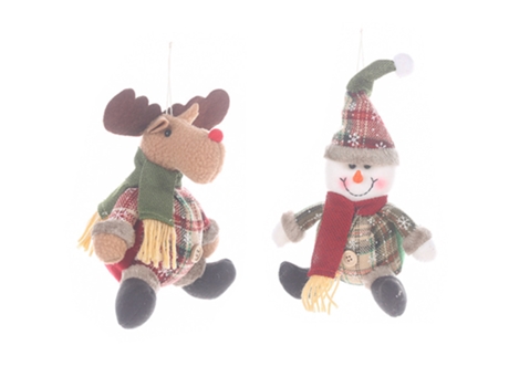 Colgante de muñeco de peluche para decoración de vacaciones en el hogar niño y niña, estilo 3