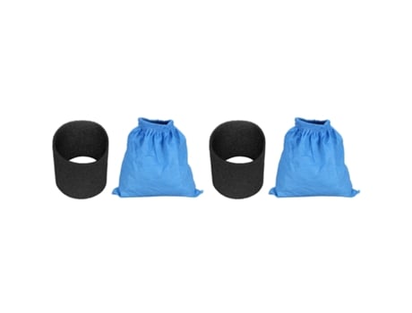 2 bolsas de filtro textil, filtro de espuma húmedo y seco para Karcher Mv1 Wd1 Wd3, bolsa de filtro para aspiradora, piezas de aspiradora