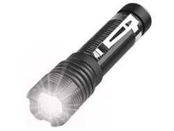 Mini Linterna Potente Super Brillante Luz De Flash Pequeña Zoom De 5 Modos Antorcha De Bolsillo Brillo Ajustable Impermeable Negro YEMAESRE