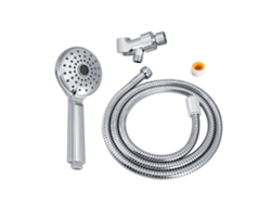 Juego de ducha de mano con manguera flexible de 1,5 m/4,9 pies y soporte cromado