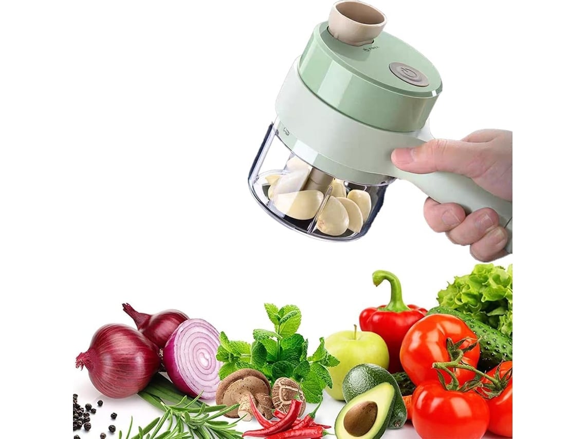 Picadora Eléctrica De Verduras/mini Procesador De Alimentos/rebanadora De Alimentos, Picadora Y Molinillo Manual (verde)