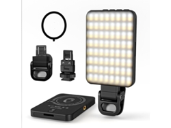 Sstrwgood Luz De Relleno Led Magnética De Bolsillo Con 3 Modos Y 10 Niveles, Para Móvil, Portátil Y Tableta