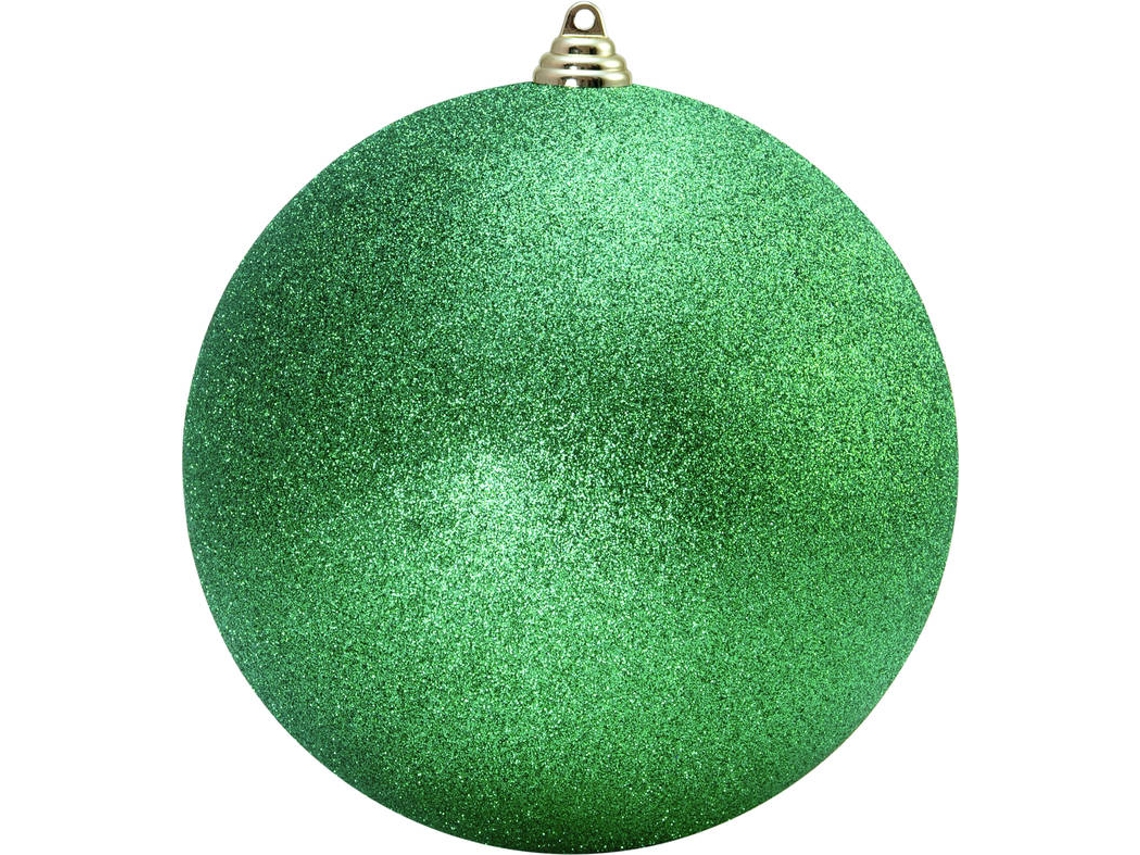 Bola de Navidad EUROPALMS Glitter (Verde - 10 cm)