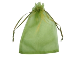 100 Bolsas Protectoras Para Fruta, Malla Antiinsectos Y Antipájaros, 20x30cm, Verde Militar.