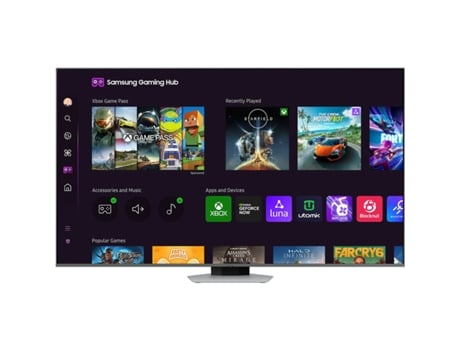 Smart TV SAMSUNG TQ75Q80D (G - Acero - 4K Ultra HD - 75")