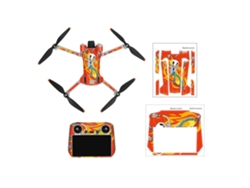 Ats-set De Pegatsinas Para Drone, Pegatsinas Impermeables Compatsible Con Dji Mini 3 Pro Drone Y Control Remoto, Accesorios De Protección Con Patsrones 3d