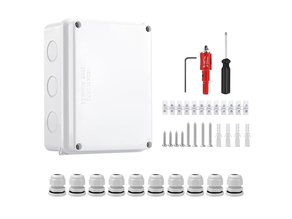Caja De Conexiones Eléctricas Impermeable - Caja Eléctrica Impermeable Para Interiores, Caja Protectora Con