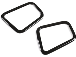 Pegatinas Para Coche De Abs, Color Plata/negro, La Rejilla Ventilación Del Salpicadero Land Rover Discovery 3