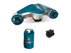 Scooter acuático Seaside - Hélice Skiffo submarina - 1 batería - 35 min de autonomía - Motor de 500 W - Máscara facial completa incluida