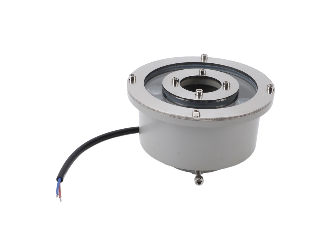 Fuente de luz LED de acero inoxidable de alto brillo, sumergible, subacuática, para paisaje, blanco cálido, 6 W
