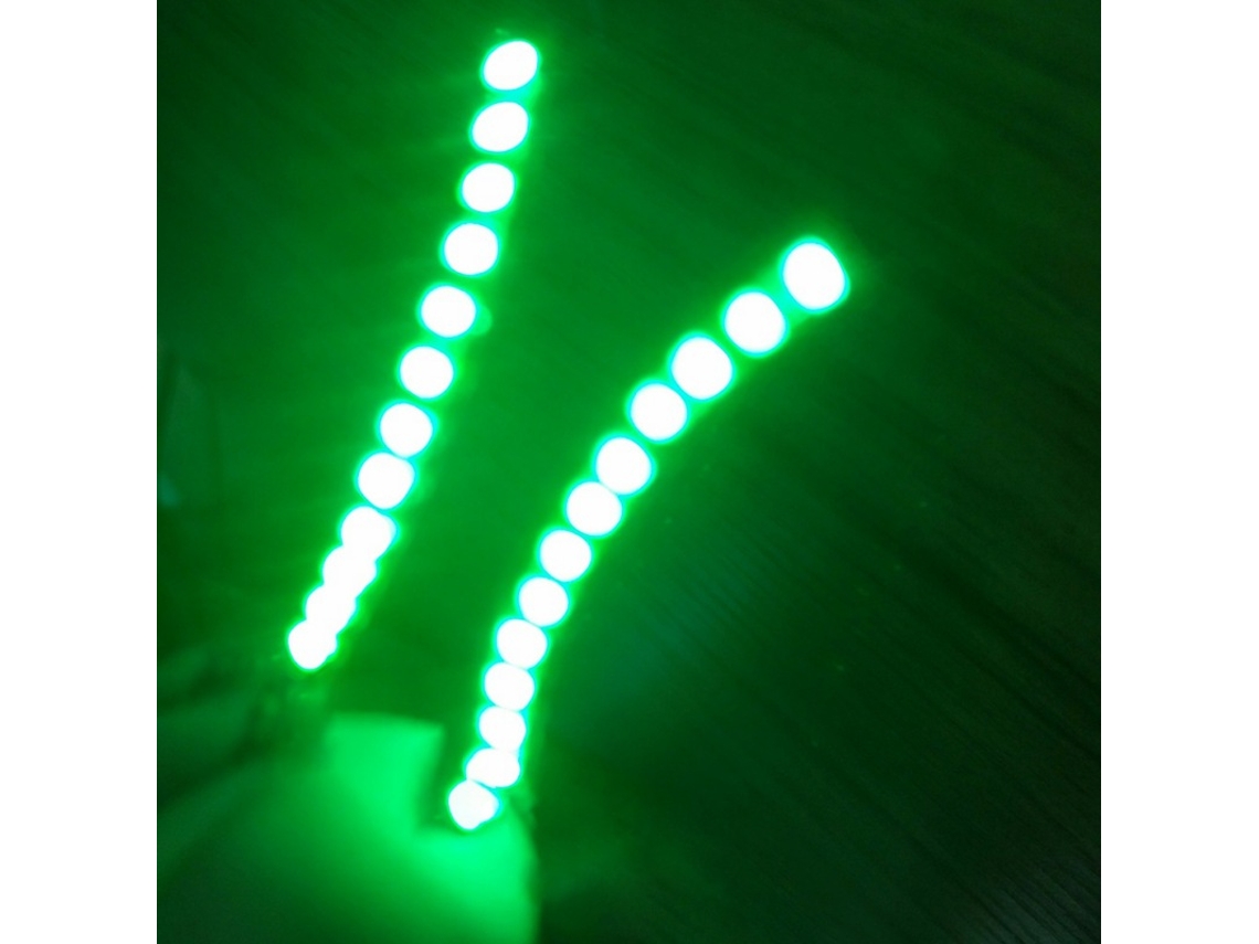 Pestañas Postizas Led (verdes) Resistentes Al Agua, Adecuadas Para Pestañas Postizas En Aerosol De 1 Cm A 1,5 Cm