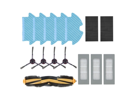 Conjunto de pano de filtro de escova lateral principal para limpador ecovacs deebot ozmo 900