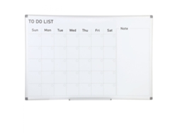 Calendario de pizarra magnética de 915 x 610 mm con accesorios Tekmaquinas