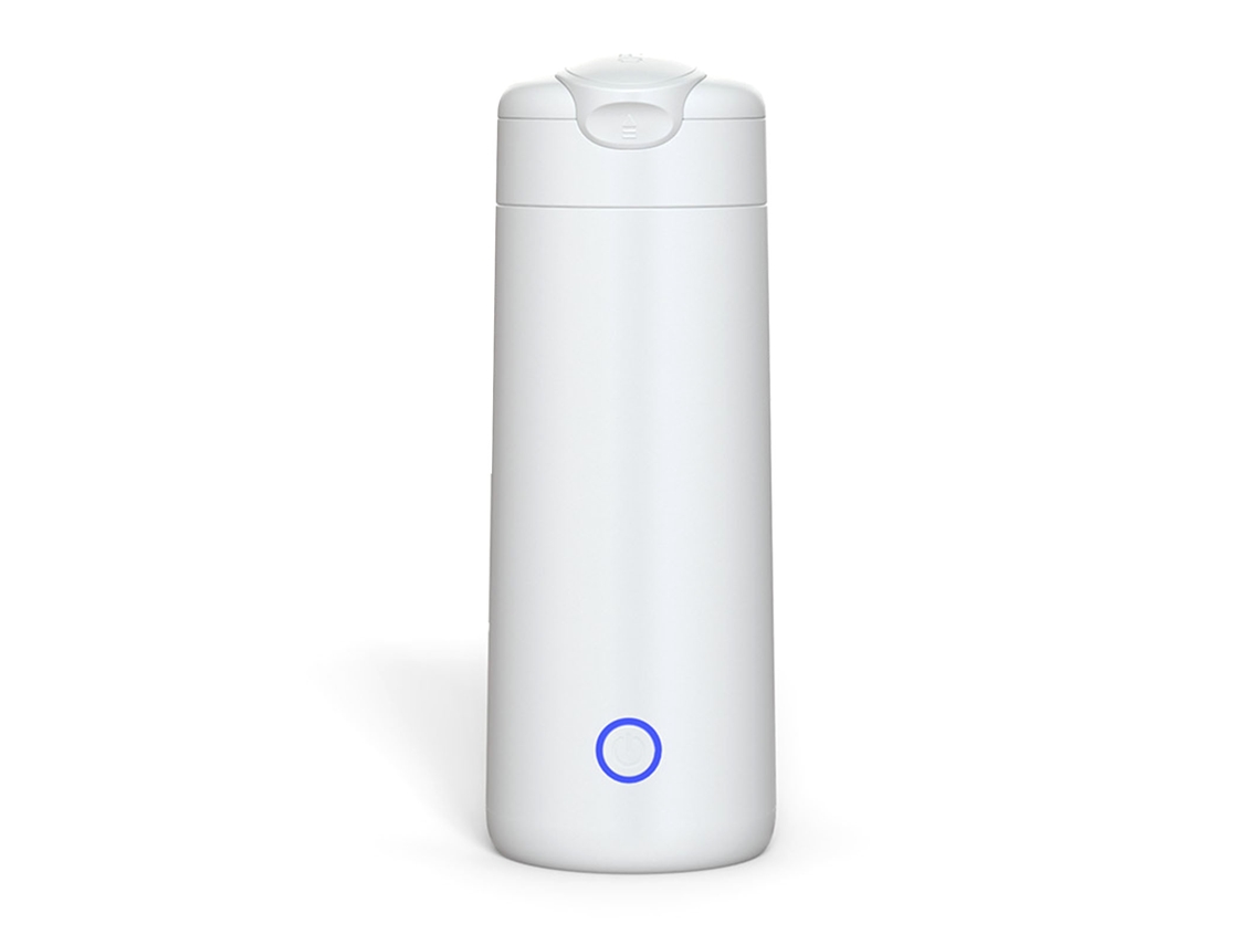 Taza Eléctrica Portátil Con Calentamiento Automático, Mini Hervidor Electrónico De Viaje De 300 Ml De Acero Inoxidable Con Protección Contra Sobrecalentamiento.