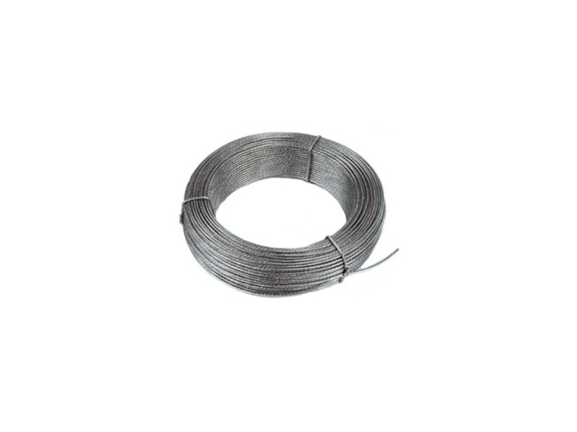 Rollo 25mt Cable De Acero 4mm 6x71 Alberto Muñoz