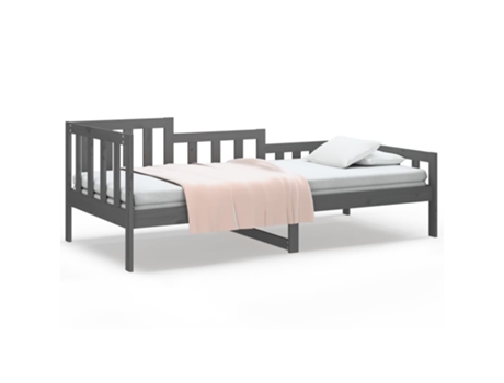 Sofá cama VIDAXL Gris Madera (203.5x96x68.5 cm)