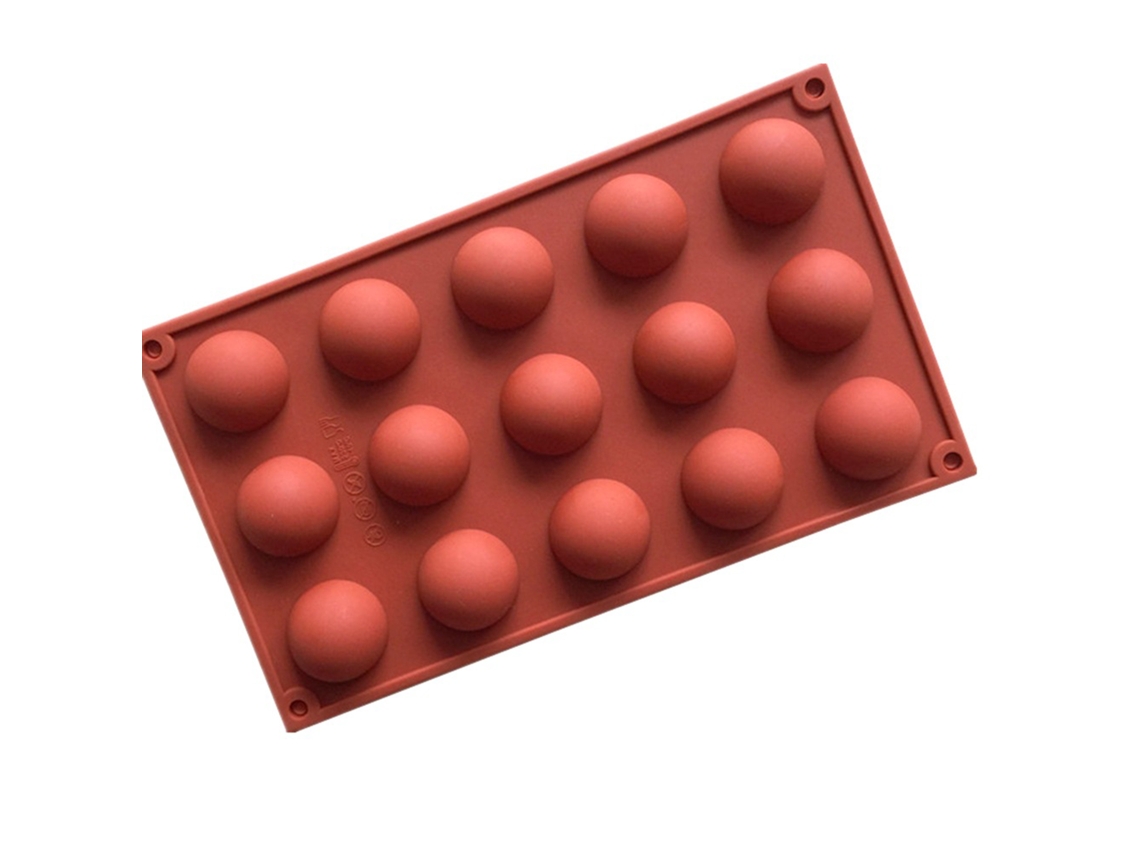 Moldes de silicona reutilizables para chocolate, jabón y dulces, color café