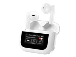 Auriculares inalámbricos táctiles HiFi estéreo para llamadas, Bluetooth, color blanco