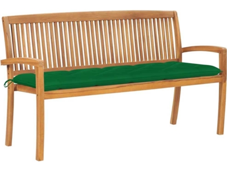 Banco de exterior VIDAXL Verde Teca (159x57.5x90 cm)