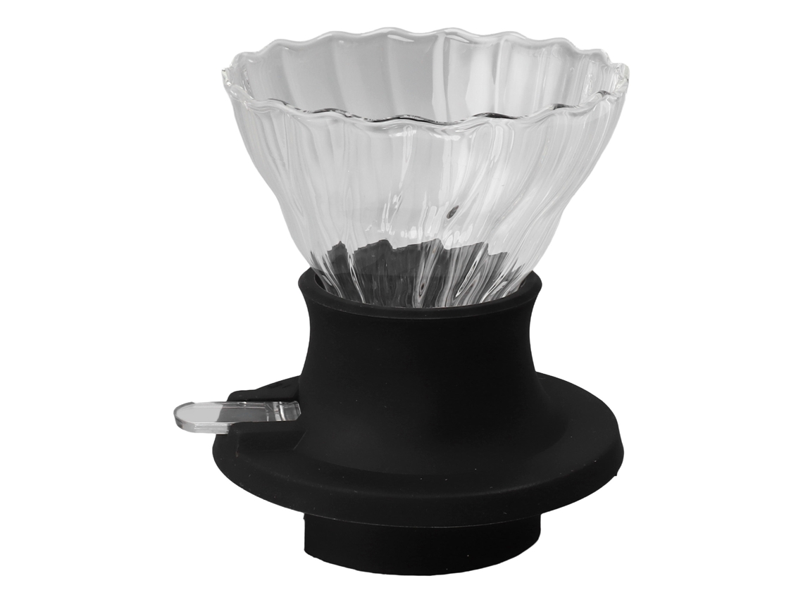Filtro de café reutilizable de vidrio para verter sobre el filtro
