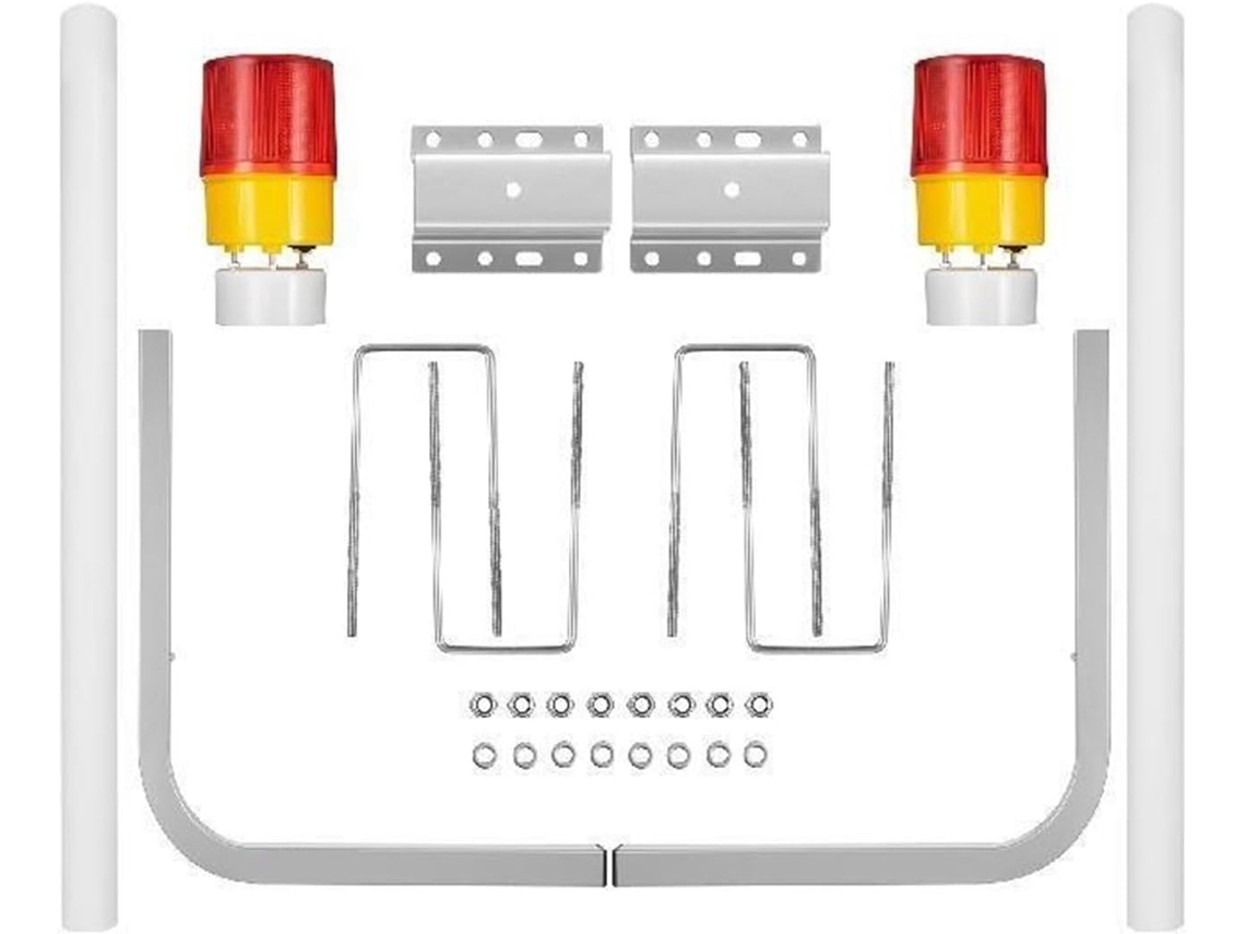 Guías Para Remolques De Barcos Poste De Acero Galvanizado Con Cubierta De Tubo Y Luz Led