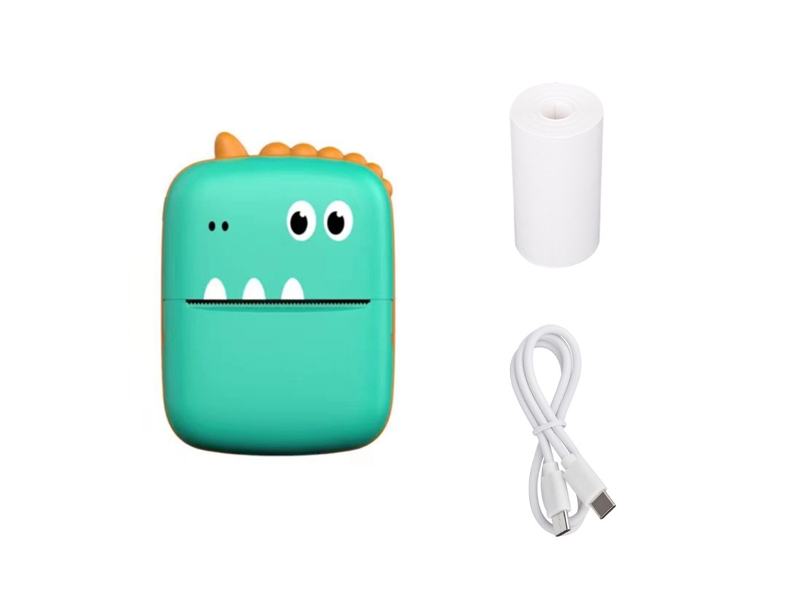 Mini Impresora Portátil Little Dinosaur Verde SIURN