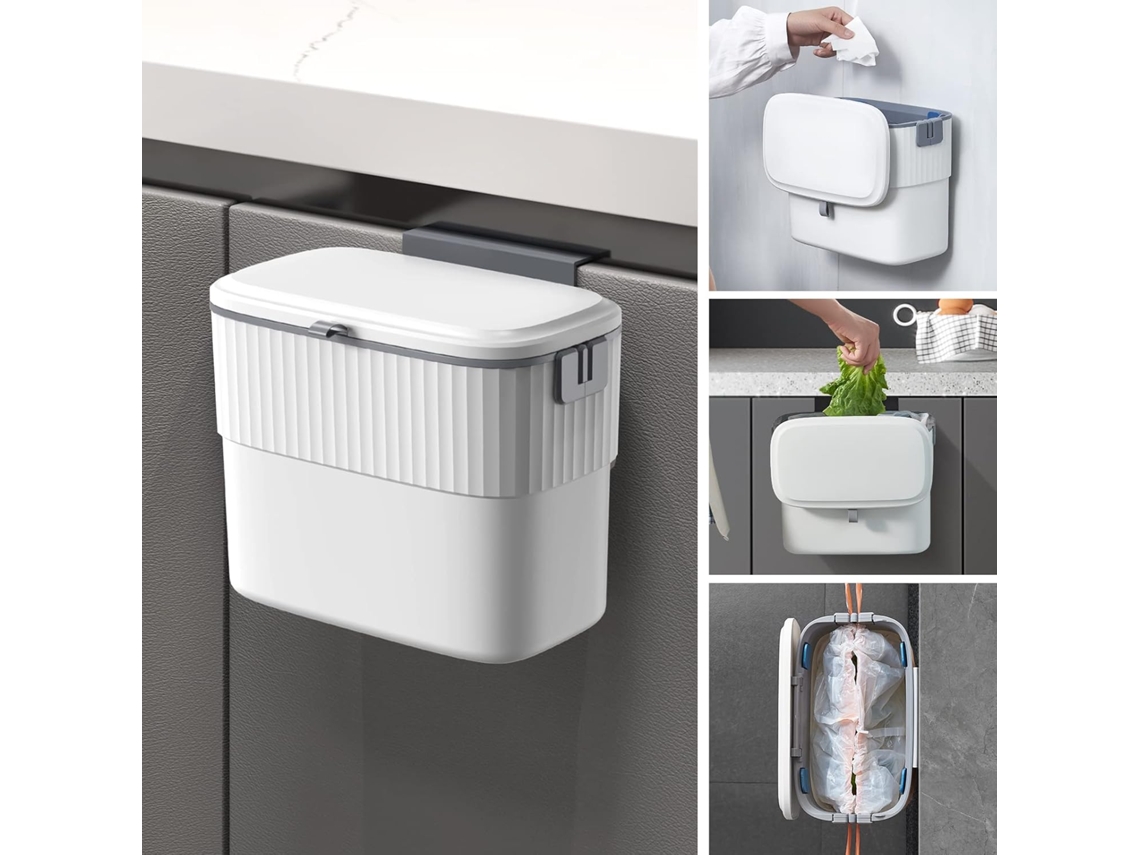 Lixeira Colgada 1,8 Galones Por Armario, Cocina Compacta