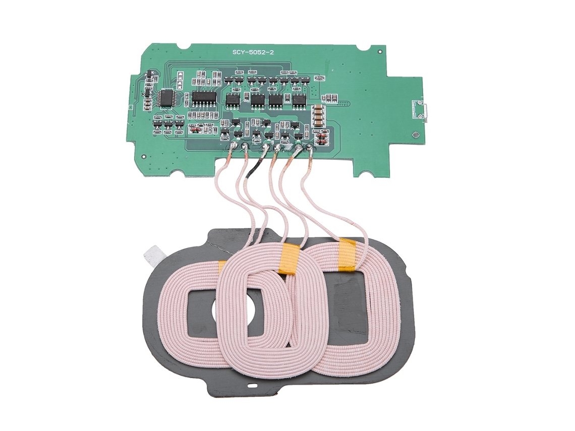 Módulo Transmisor De Cargador Inalámbrico Adaptación Diy De Carga Inalámbrica De Tres Cables
