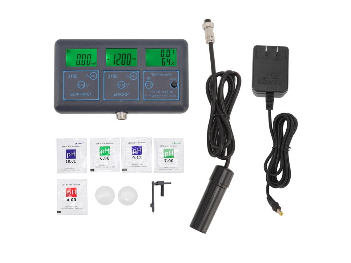 Monitor de calidad del agua 7 en 1 con WiFi y aplicación Tuya