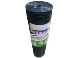 Malla electrosoldada sifer 13x13x1.0 1.oo mt plastif. verde 10 m