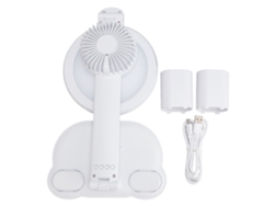 Lámpara de escritorio LED con control táctil, regulable, 3200 mAh y portalápices.