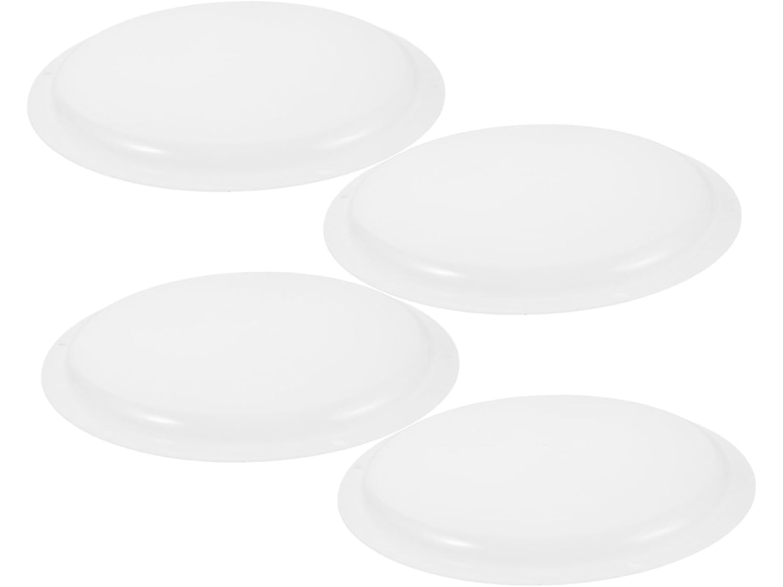 Juego De 4 Tapas De Plástico Blanco Para Instalación