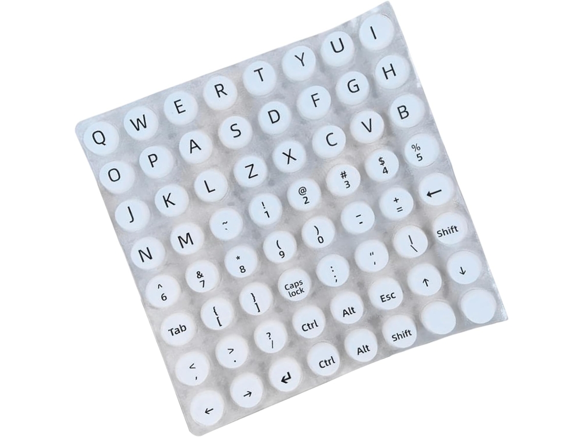Pegatinas para teclado en relieve, resistentes al desgaste, ideales para la oficina, el trabajo y el portátil - Gokoco Key Stickers