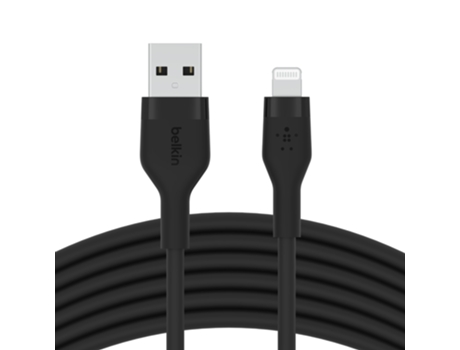 Cable Cbl Silicqe Usb Ltg Noir BELKIN Negro