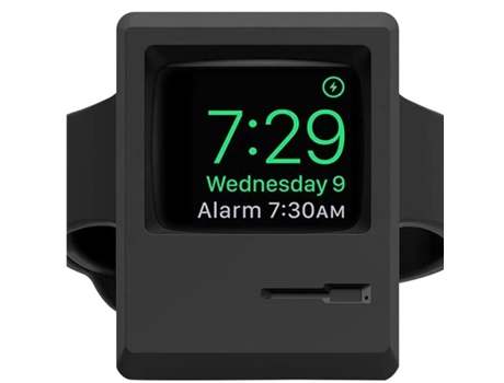 Soporte De Base De Silicona Retro Mac Para Apple Watch Series 5 Black Charger