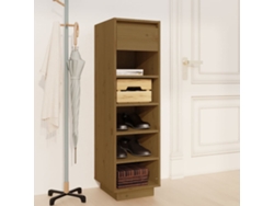 Zapatero | Mueble zapatero 30x34x105 cm Madera maciza de pino marrón miel Wsd621344 Lovely Home