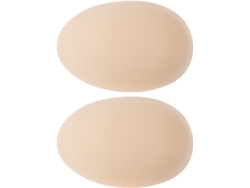 Almohadillas autoadhesivas para los músculos del pecho, 1 par, color caqui beige, almohadilla de empuje reemplazable.