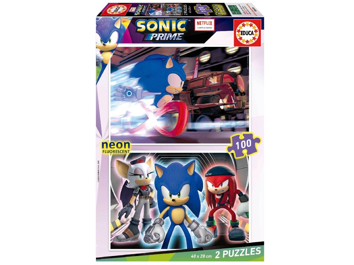 Puzzle EDUCA Sonic Neon (Edad Mínima Recomendada: 6 años)
