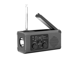 Radio de emergencia meteorológica GOKOCO de 2000 mAh, carga solar, manivela USB, radio AM/FM