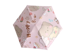 Protector UV plegable de Paraguas con estampado de dibujos animados, impermeable, compacto y portátil para viajes.