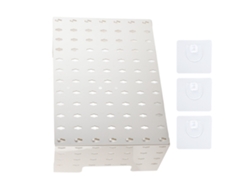 Estantería de pared multifuncional con tapa para tuberías de agua y gas.